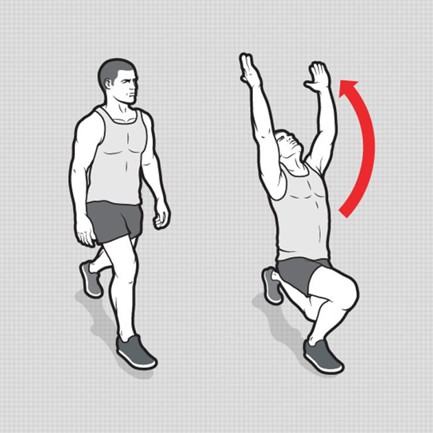 Тренировка дома выпад